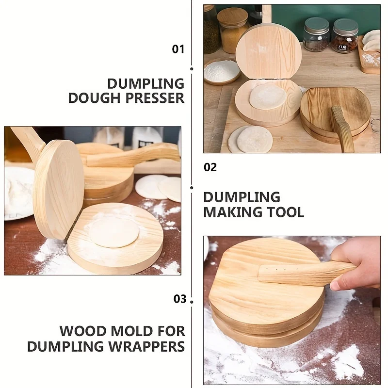 1 шт. деревянный ручной пресс  – обзор и цена Kitchen Gadgets Dumpling Maker